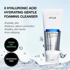 Anua 8 Hyaluronic Acid Hydrating Gentle Foaming Cleanser 150 mL