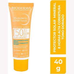 Bioderma Photoderm COVER Touch SPF 50+ High coverage mineral sunscreen, Golden tint 40g - Beauty Elegant