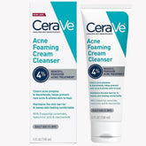 CeraVe Acne Foaming Cream Cleanser, 5 Fl Oz (Pack of 1) - Beauty Elegant