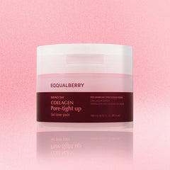 EQQUALBERRY Collagen Pore-Tight Up Gel Toner Pads 140mL (60 Pads)