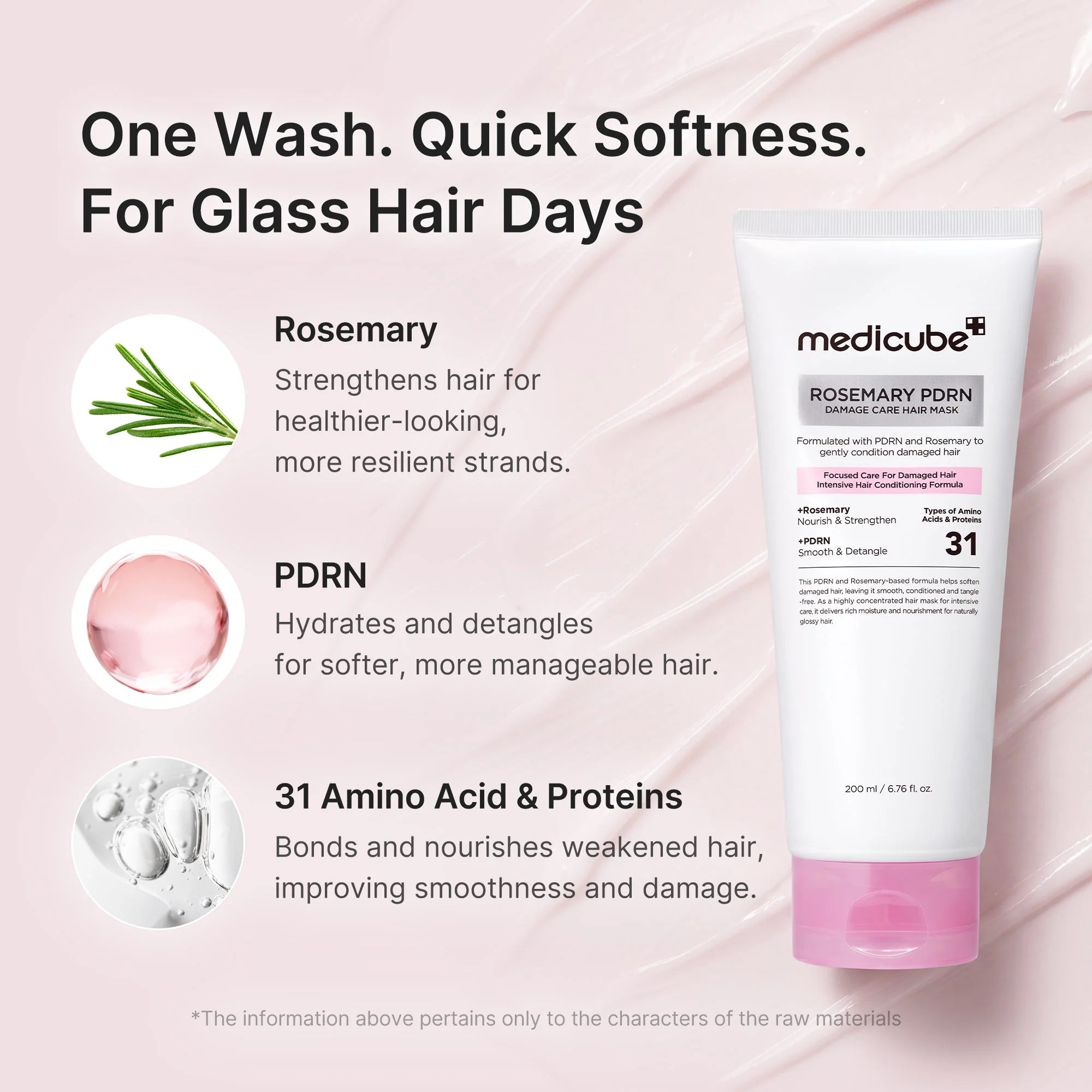 Medicube Rosemary PDRN Damage Care Hair Mask 200mL
