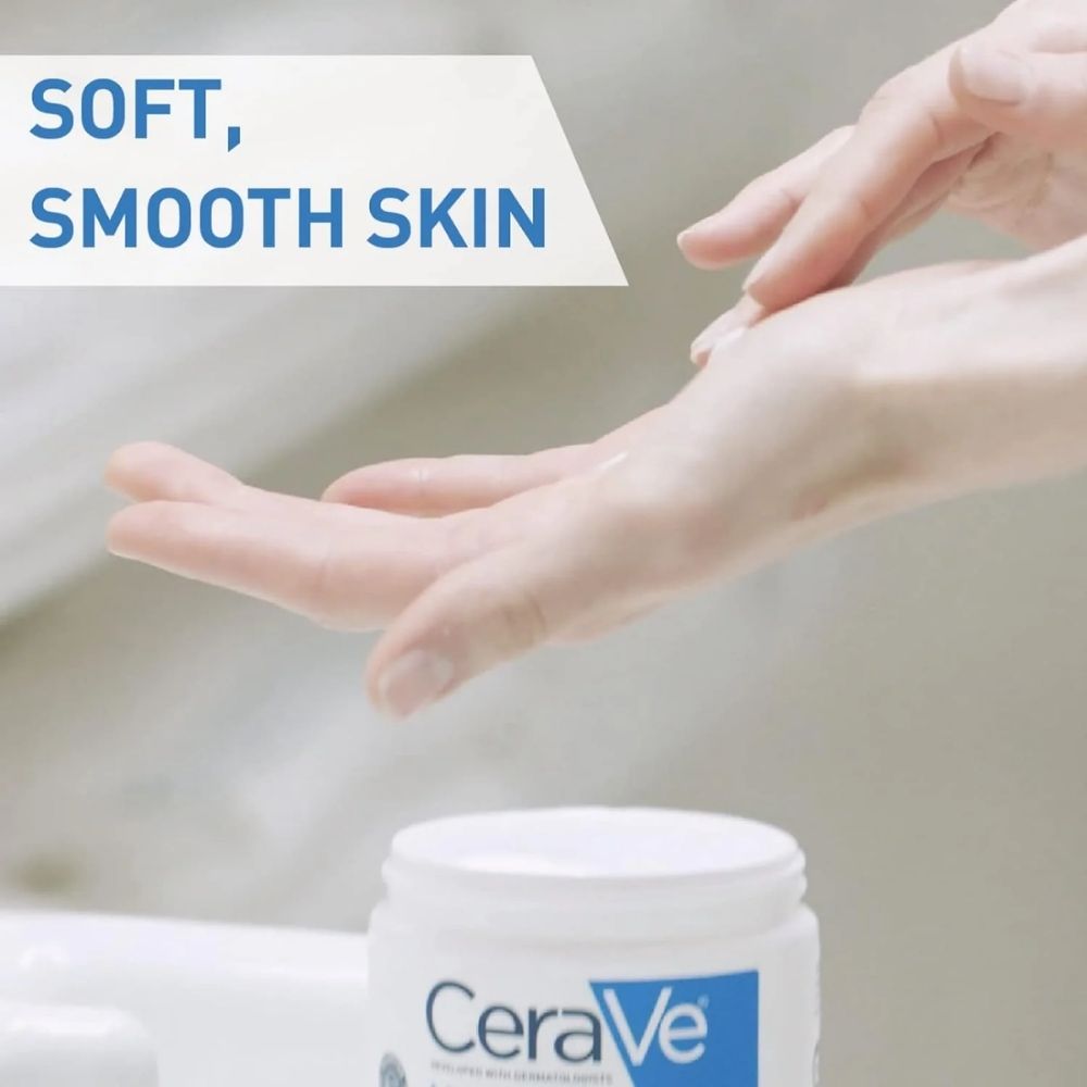 CeraVe Moisturizing Cream | 48H Body and Face Moisturizer for Dry to Very Dry Skin with Hyaluronic Acid and Ceramides | Fragrance Free | 16Oz, 454 g - Beauty Elegant