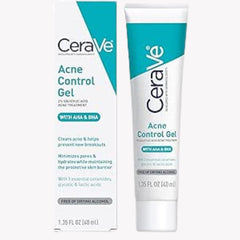 CeraVe Salicylic Acid Acne Treatment with Glycolic Acid and Lactic Acid | AHA/BHA Acne Gel for Face to Control and Clear Breakouts | Fragrance Free, Paraben Free, Oil Free & Non-Comedogenic|1.35 Ounce - Beauty Elegant