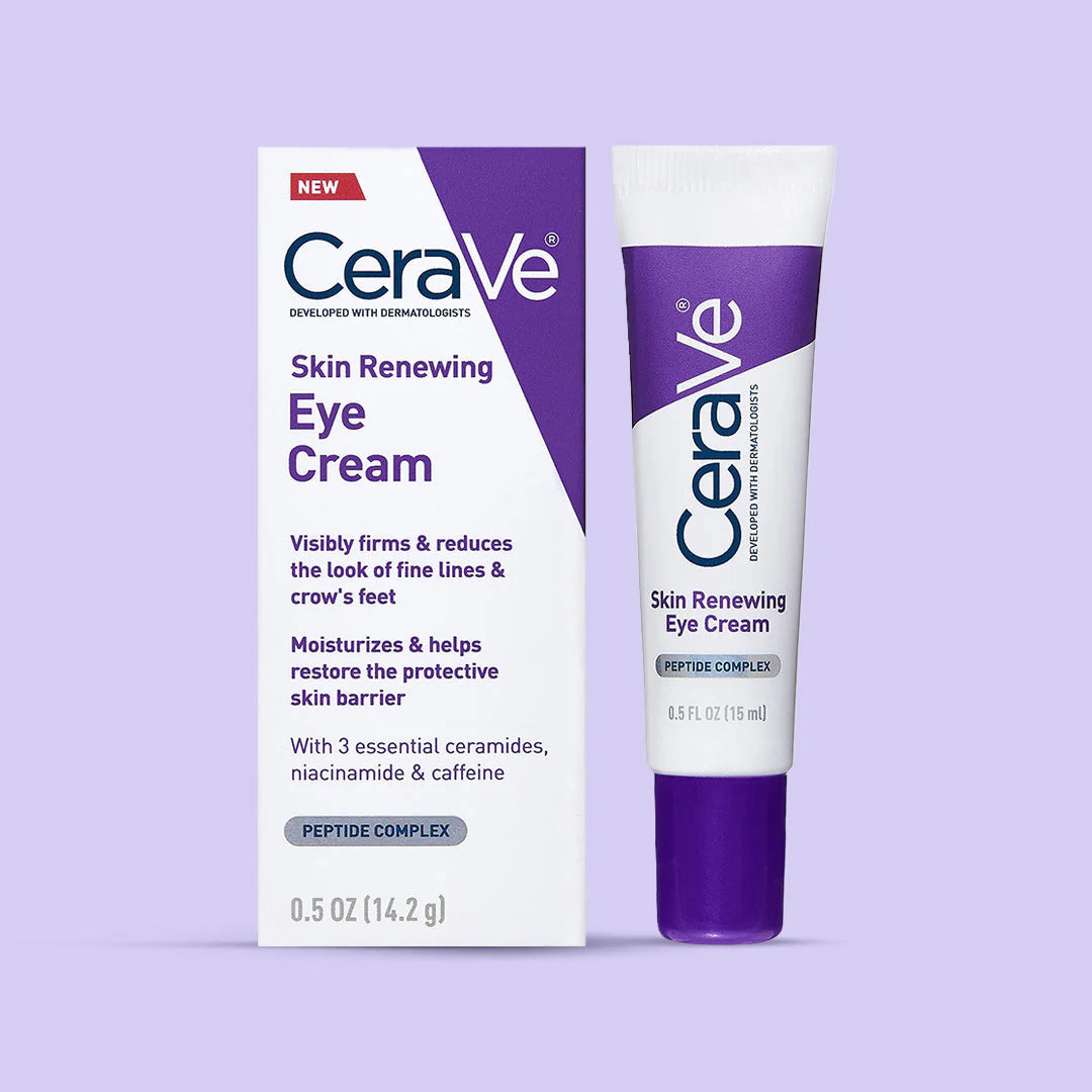CeraVe Eye Cream for Wrinkles Under Eye Cream with Caffeine, Peptides 14.2g