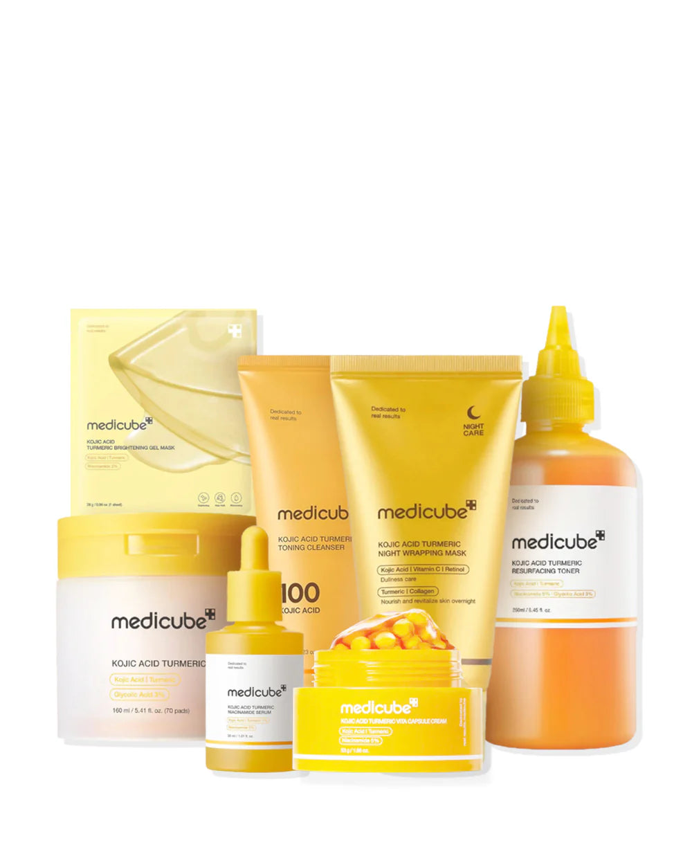 Medicube Kojic Acid Turmeric Brightening Bundle (7-Step Complete Glow Routine)