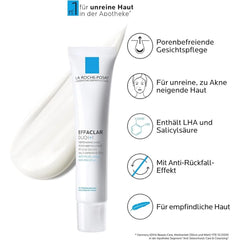 La Roche Posay Sl0267 Effaclar Duo+ Spf30 Innovative Gel Cream 40 Ml, White - Beauty Elegant