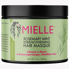 Mielle Organics Mielle Rosemary Mint Strengthening Hair Masque - Beauty Elegant