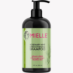 Mielle Organics Rosemary Mint Strengthening Shampoo Infused with Biotin, Cleanses and Helps Strengthen Weak and Brittle Hair, 12 Ounces - Beauty Elegant