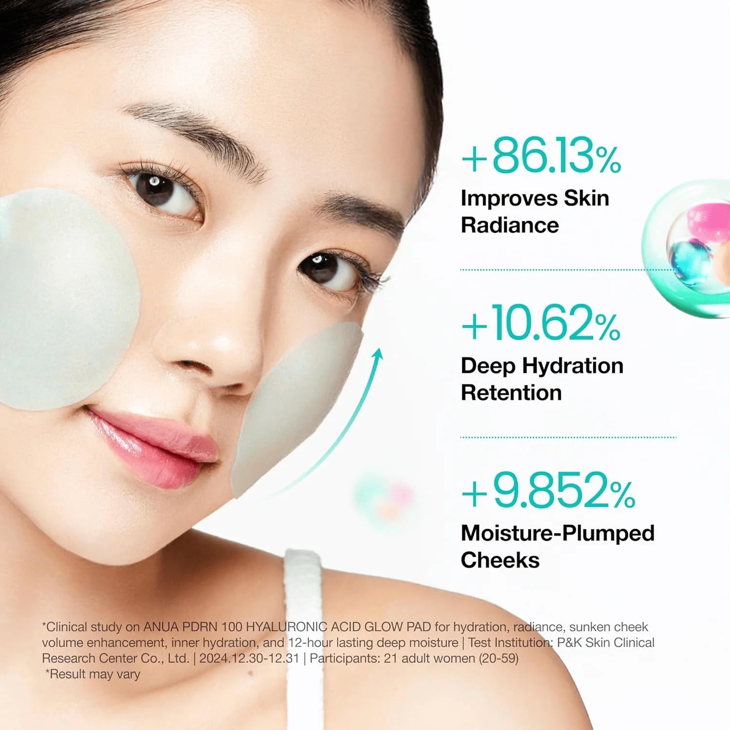Anua PDRN 100 Hyaluronic Acid Glow 60 Pads