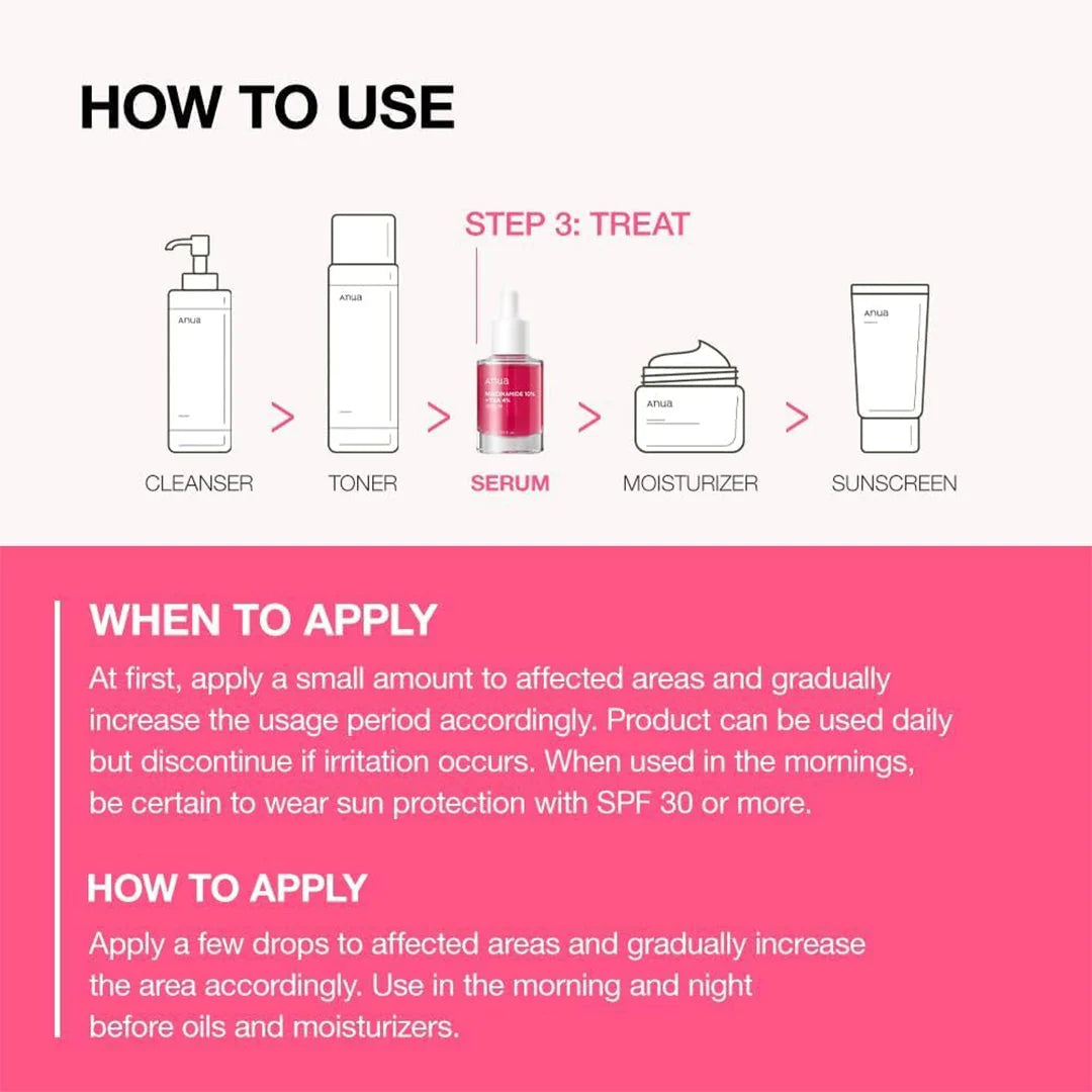 Anua Niacinamide 10% + TXA 4% Serum 30 mL