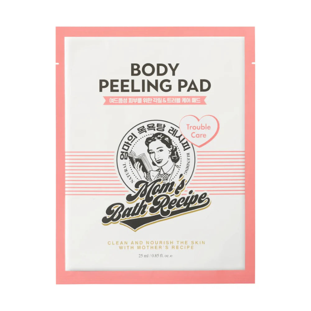 Mom's Bath Recipe Body Peeling Pad Trouble Care - 8 Pieces