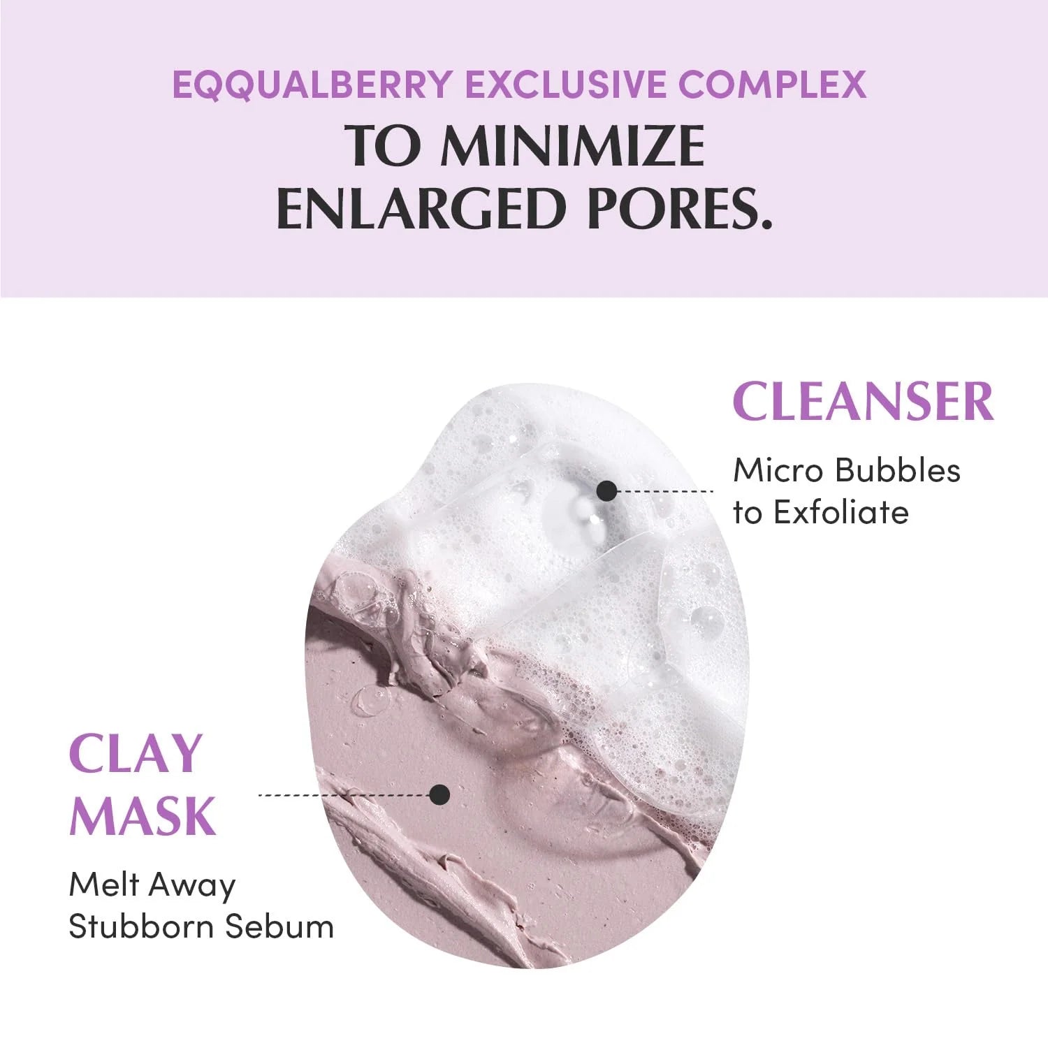 EQQUALBERRY Purple Rice Pore Purifying Pack Cleanser 130g