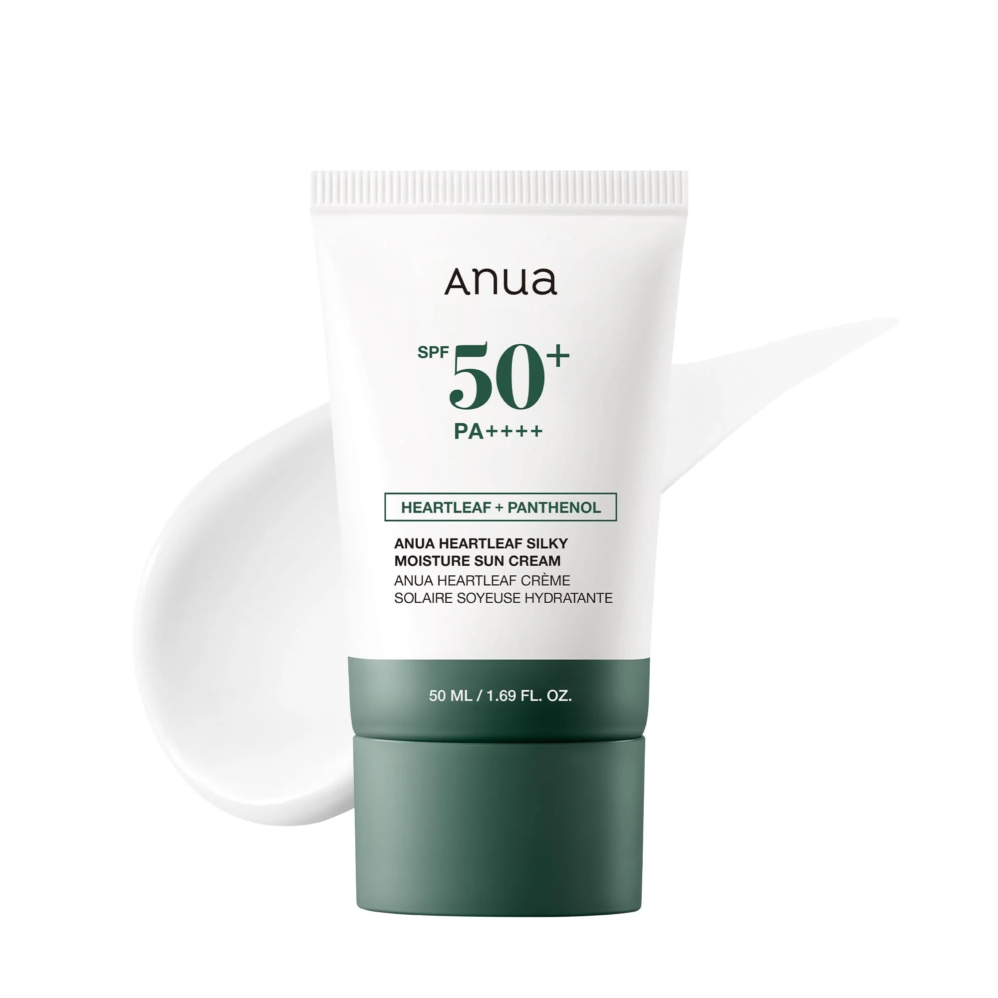 Anua Heartleaf Silky Moisture Sun Cream SPF50+ PA++++ 50mL