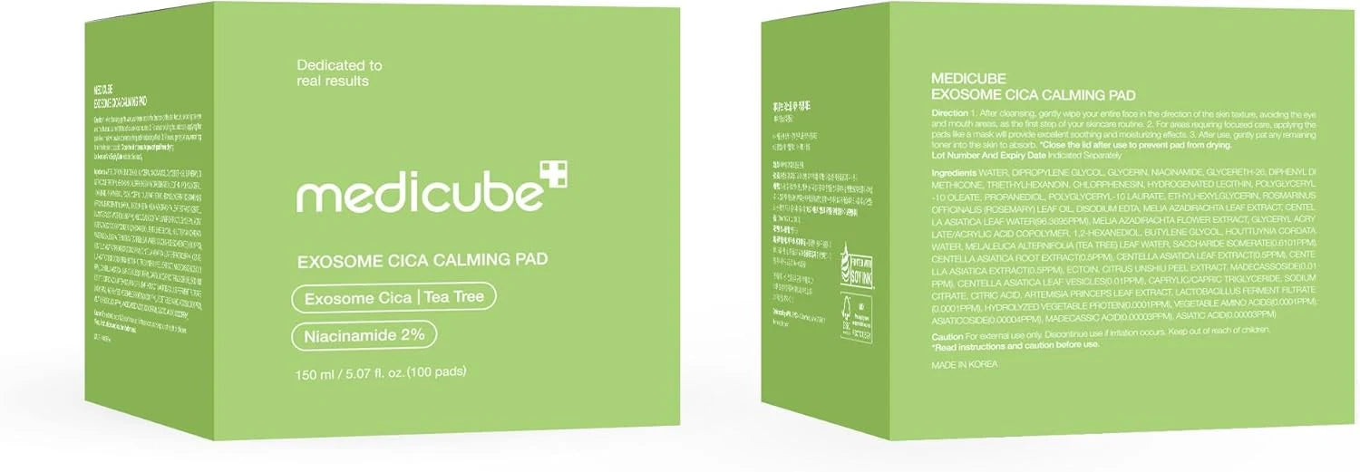 medicube Exosome Cica Calming Pad (100 Pads)
