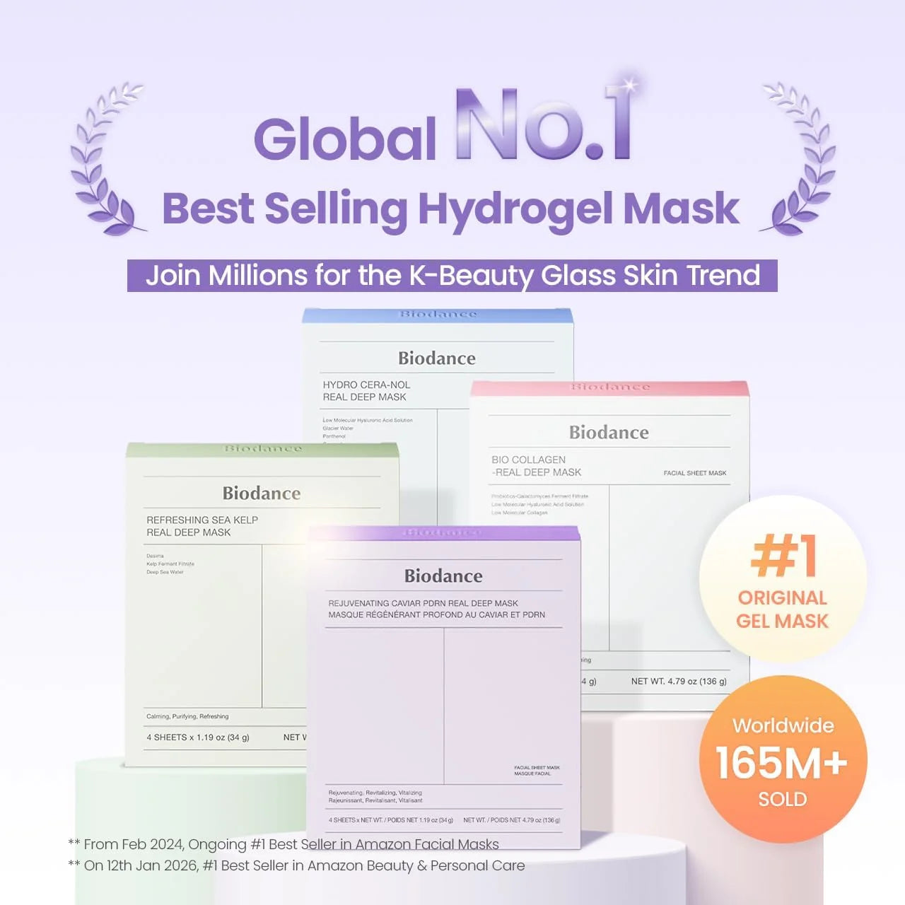 Biodance Rejuvenating Caviar PDRN Real Deep Mask 4 Sheets