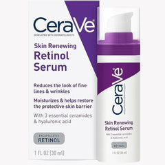 CeraVe Anti Aging Retinol Serum 1 Ounce Cream Serum for Smoothing Fine Lines and Skin Brightening Fragrance Free, 1 Fl Oz (Pack of 1) - Beauty Elegant