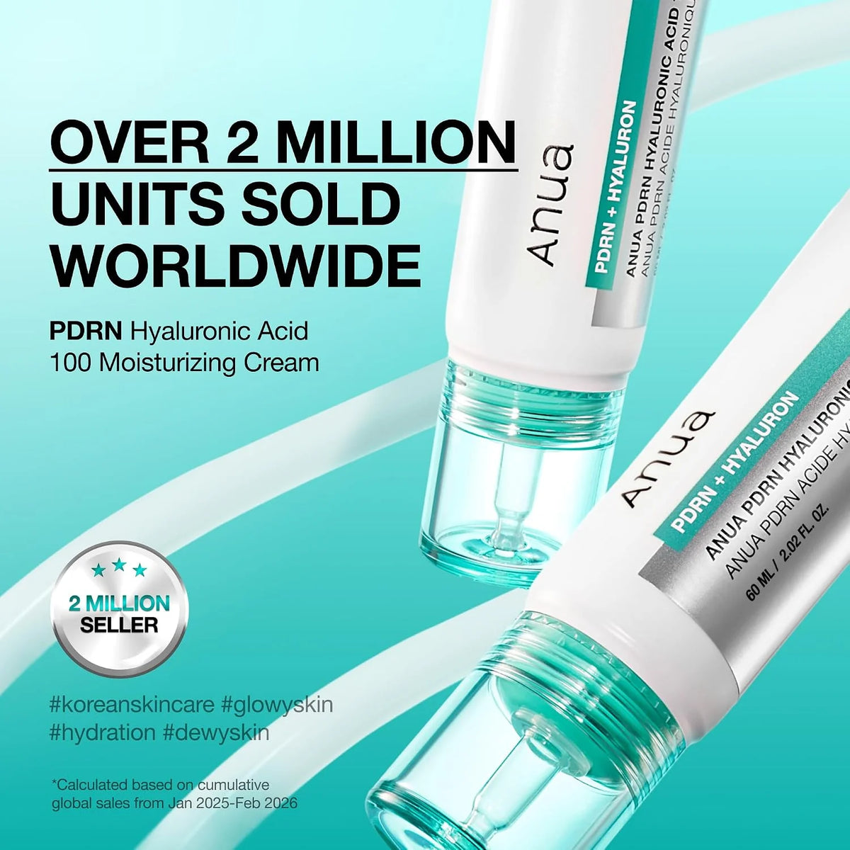 Anua PDRN Hyaluronic Acid 100 Moisturizing Cream 60mL