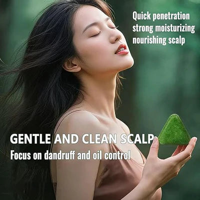 Nature Triangle Shampoo Bar, Greenlem Soap