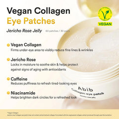 Abib Vegan Collagen Eye Patch Jericho Rose Jelly 60pcs
