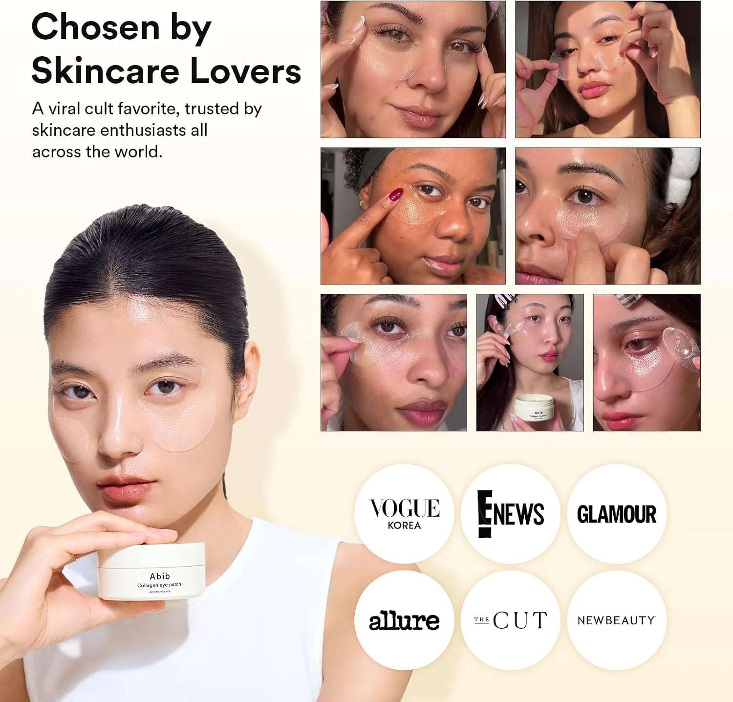Abib Vegan Collagen Eye Patch Jericho Rose Jelly 60pcs