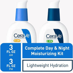 CeraVe Facial Moisturizing Lotion 3 Fl Oz (Pack of 2) AM/PM Bundle (Packaging may vary) - Beauty Elegant