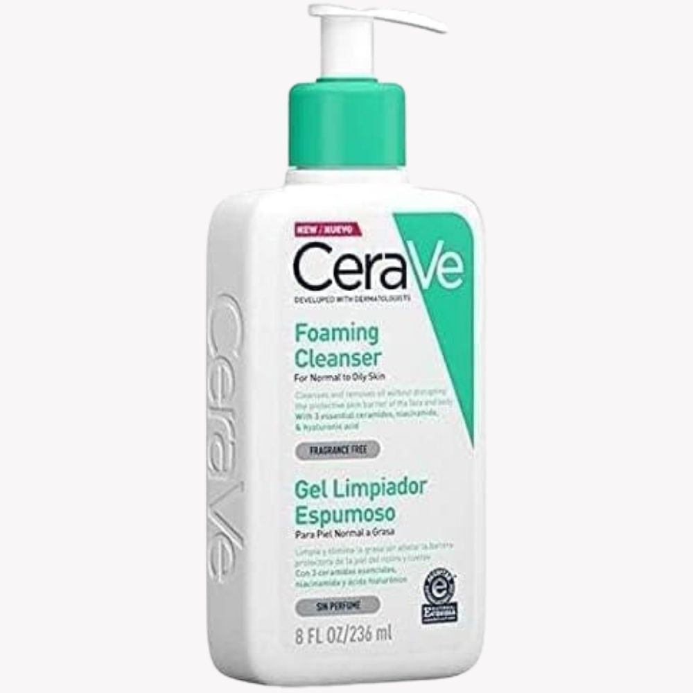 CeraVe Foaming Cleanser for Normal to Oily Skin 236ml - Beauty Elegant