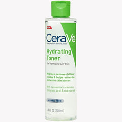 CeraVe Hydrating Toner for Face Non-Alcoholic with Hyaluronic Acid, Niacinamide, and Ceramides for Sensitive Dry Skin, Fragrance-Free Non Comedogenic, Full Size, 6.80 Ounce (Pack of 1) - Beauty Elegant