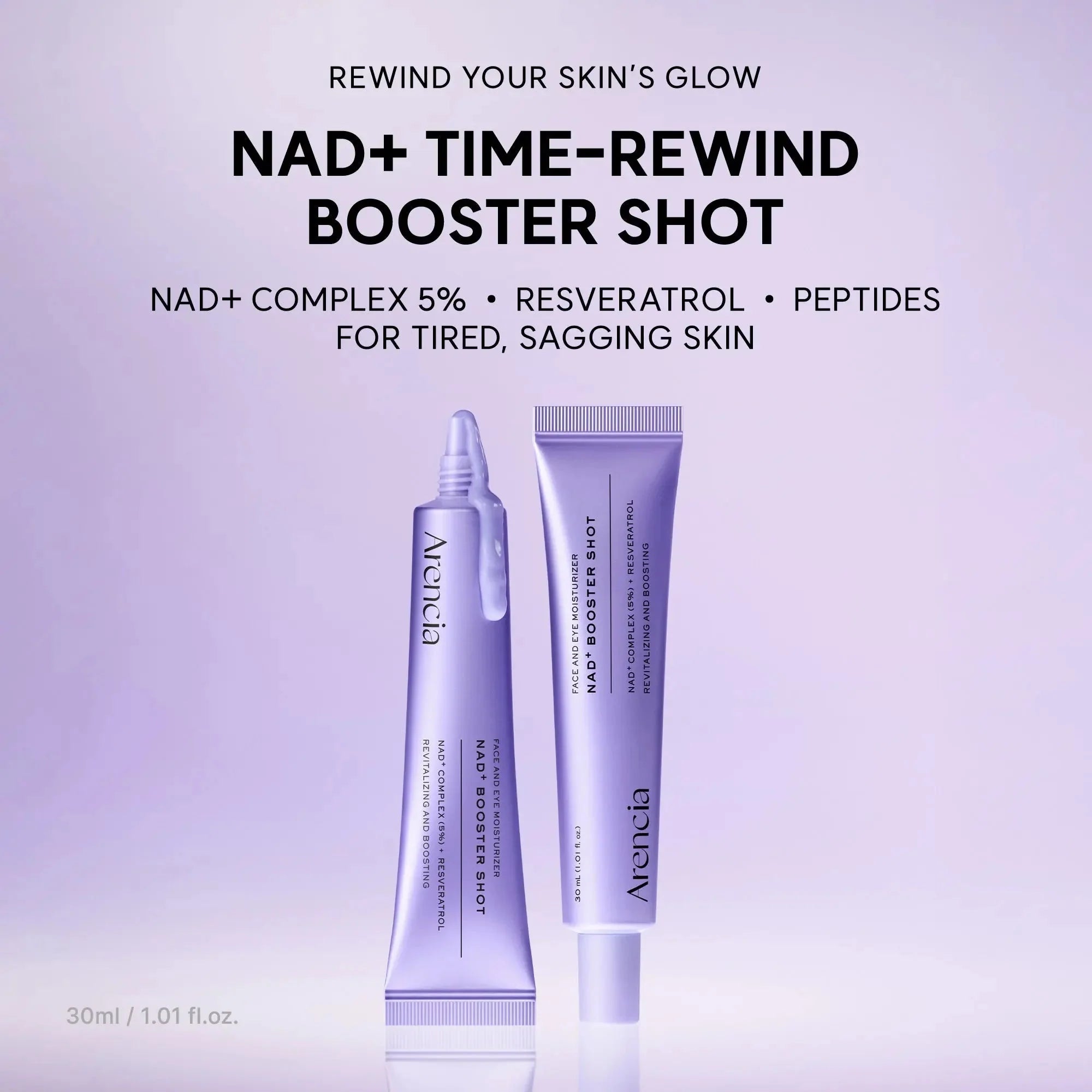 Arencia NAD+ Booster Shot Face & Eye Moisturizer 30mL