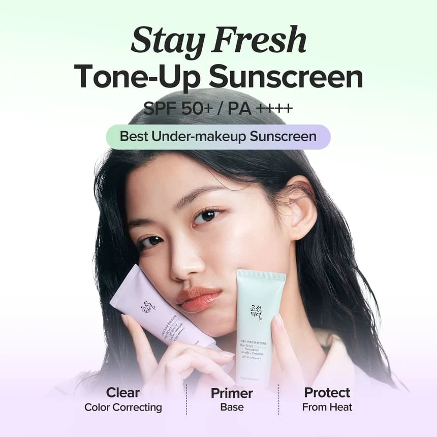 Beauty of Joseon Stay Fresh Tone-Up Sunscreen Purple SPF50+ PA++++ 50mL