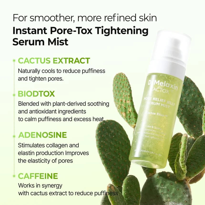 Dr. Melaxin CACTOX Pore Relief Jelly Serum Mist 80mL