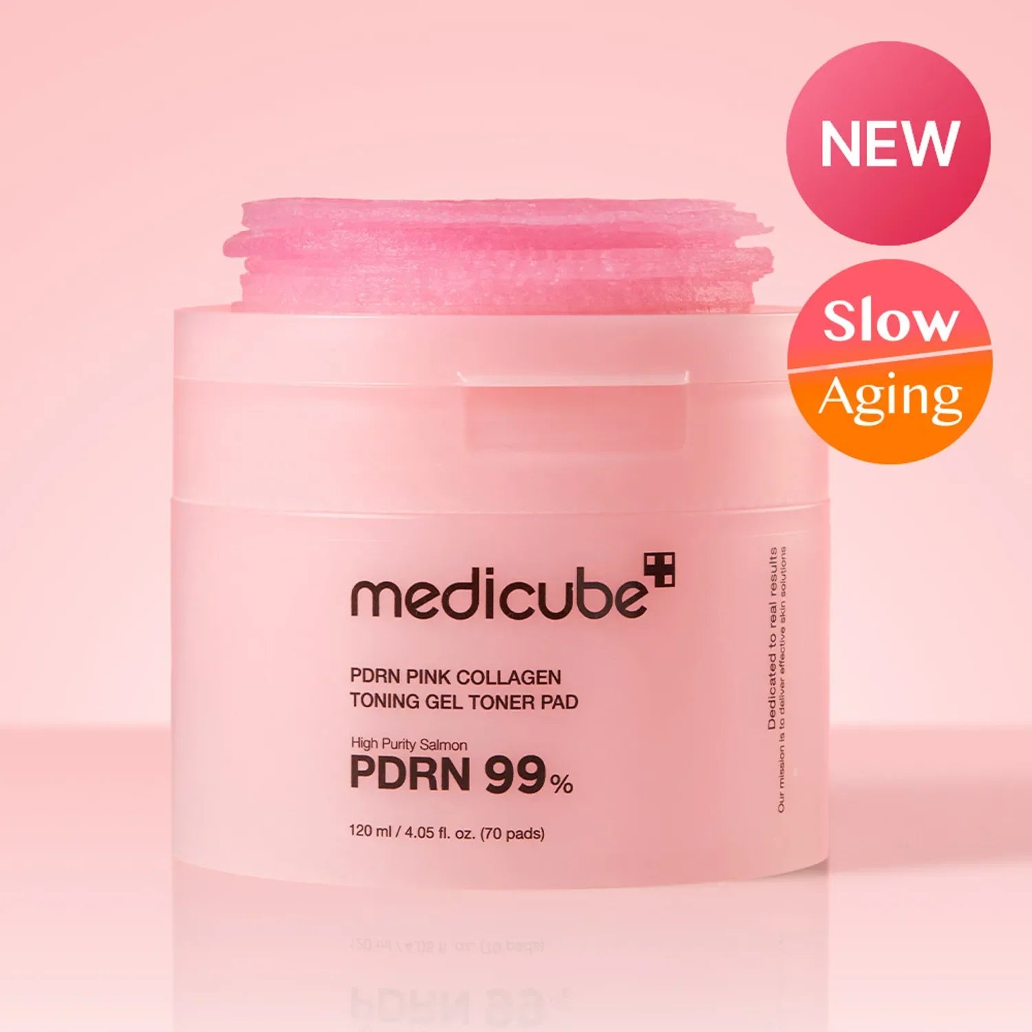 medicube PDRN Pink Collagen Toning Gel Toner Pads 70 Pads
