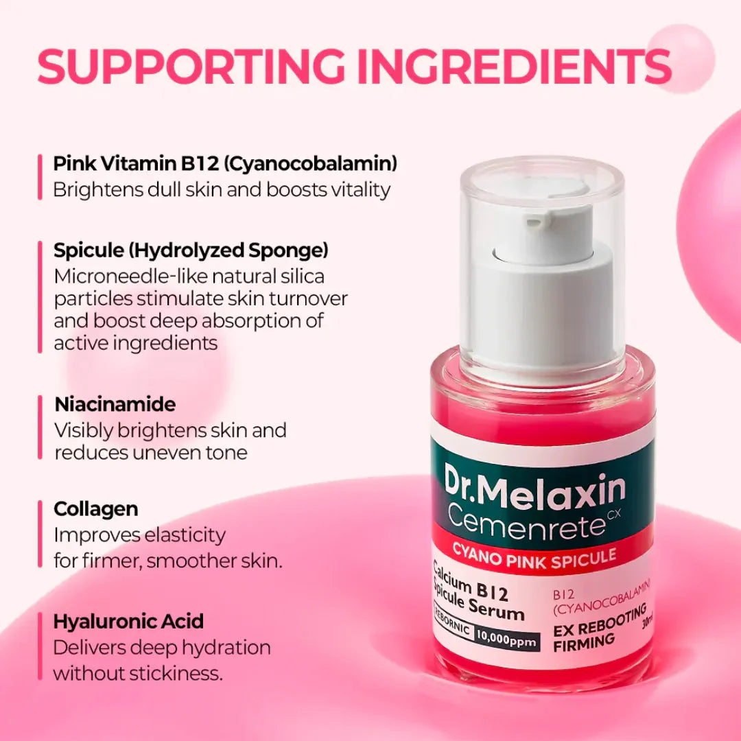 Dr. Melaxin Cemenrete CX Cyano Pink Spicule Serum 30mL