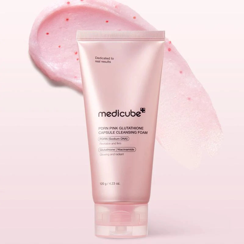 medicube PDRN Pink Glutathione Capsule Cleansing Foam 120g