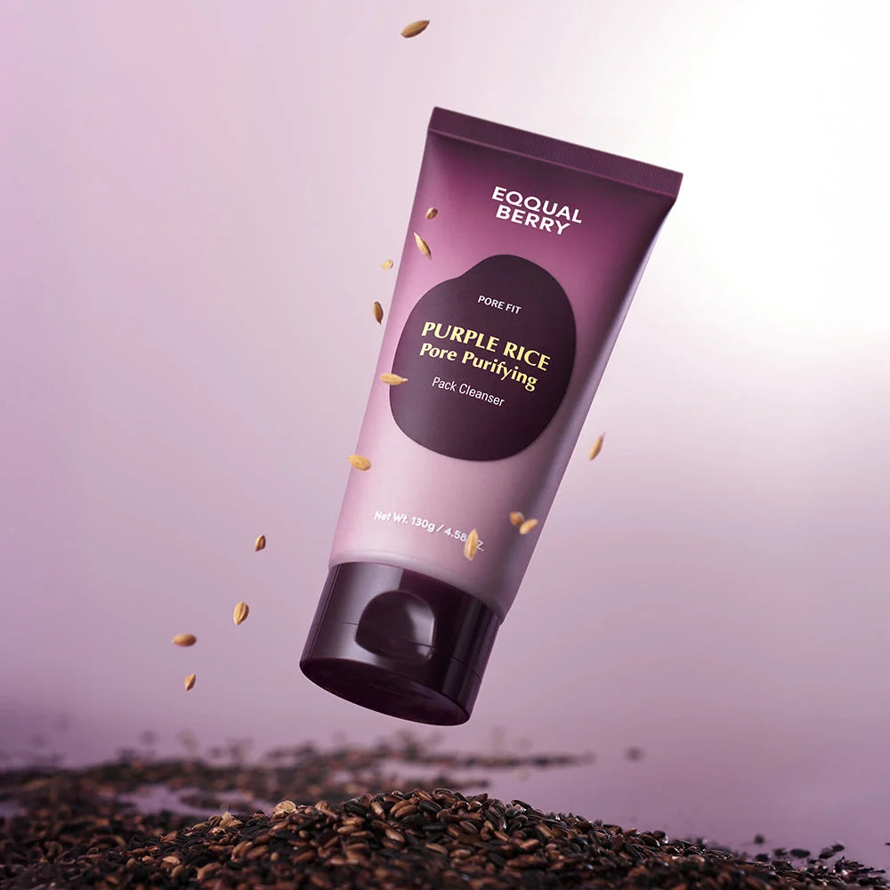 EQQUALBERRY Purple Rice Pore Purifying Pack Cleanser 130g